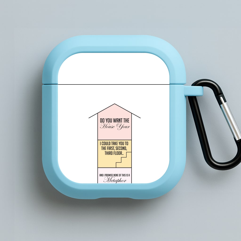 Do You Want The Tour Lyrics Blue AirPods Case