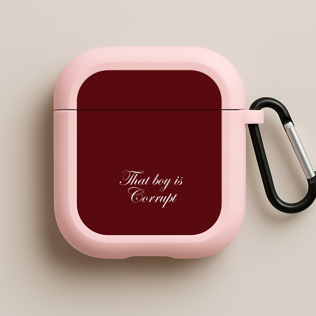 That Boy Is Corrupt Pink AirPods Case