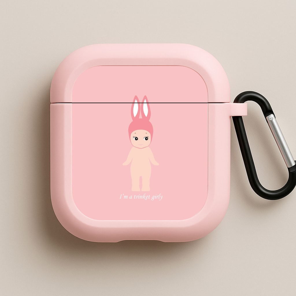 I'm A Trinket Girly Pink AirPods Case