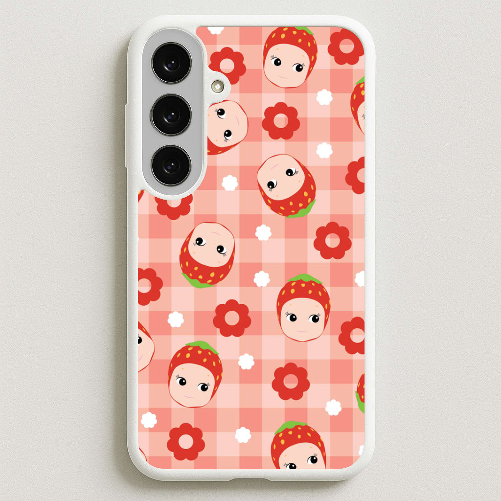 Strawberry Angel Pattern Phone Case for Galaxy S25FE