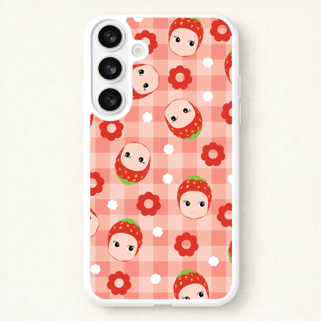 Strawberry Angel Pattern Phone Case for Galaxy S26 Plus