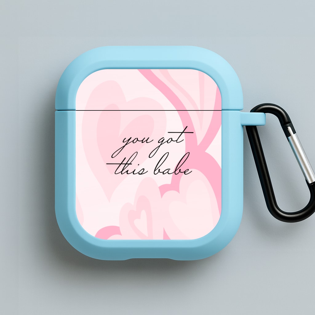 You Got This Babe - Sassy Quotes Blue AirPods Case