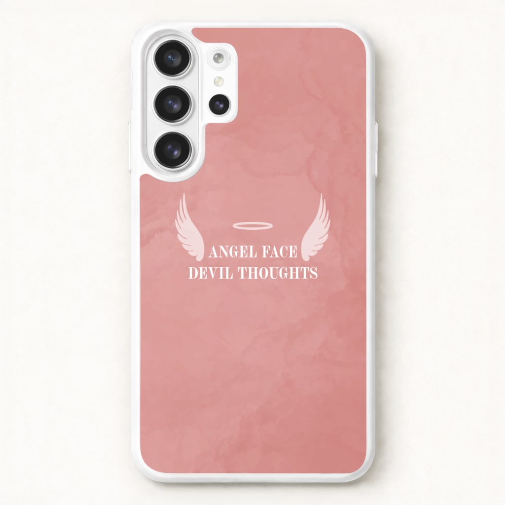 Angel Face Devil Thoughts Phone Case for Galaxy S26 Ultra