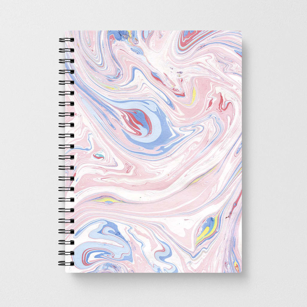 Pink Marble Swirl Notebook