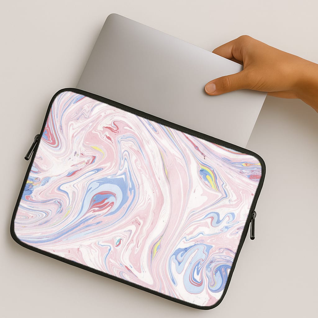 Pink Marble Swirl MacBook Case