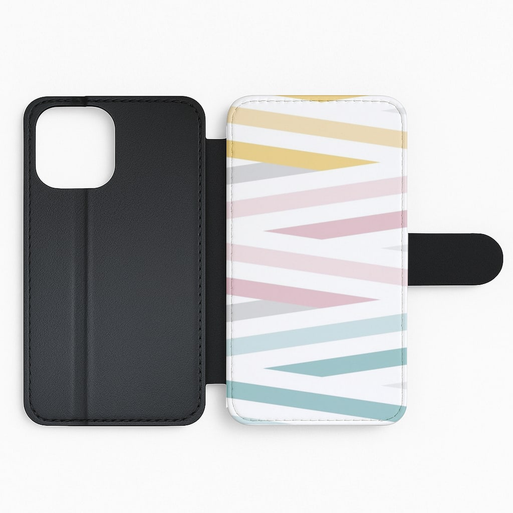 Colourful Zig Zags Flip Phone Case