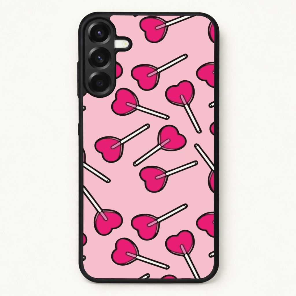 Cherry Heart Lollipops Phone Case for Galaxy A57