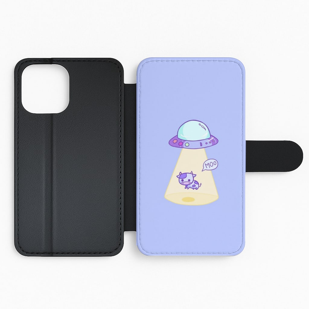 Cow Abduction Flip Phone Case