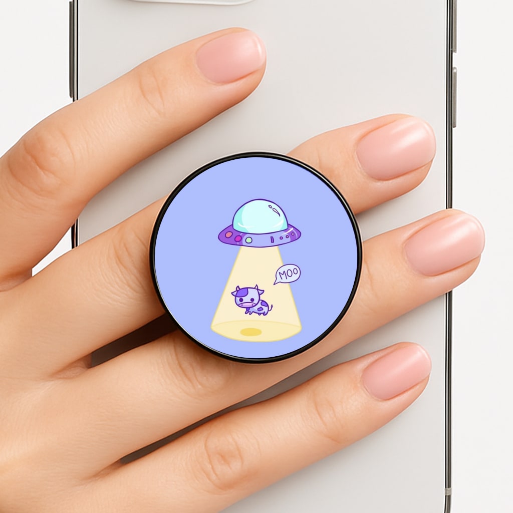 Cow Abduction Phone Grip