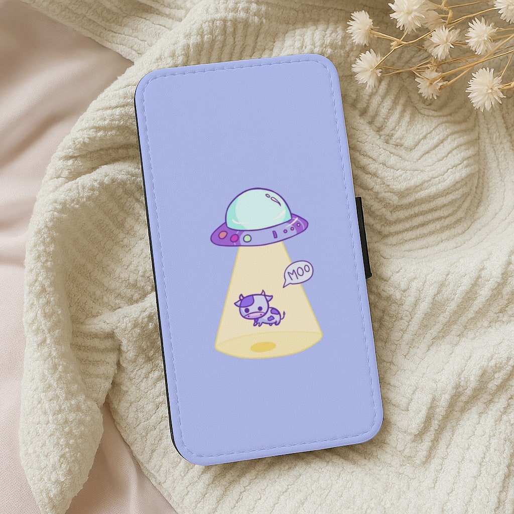 Cow Abduction Wallet Phone Case