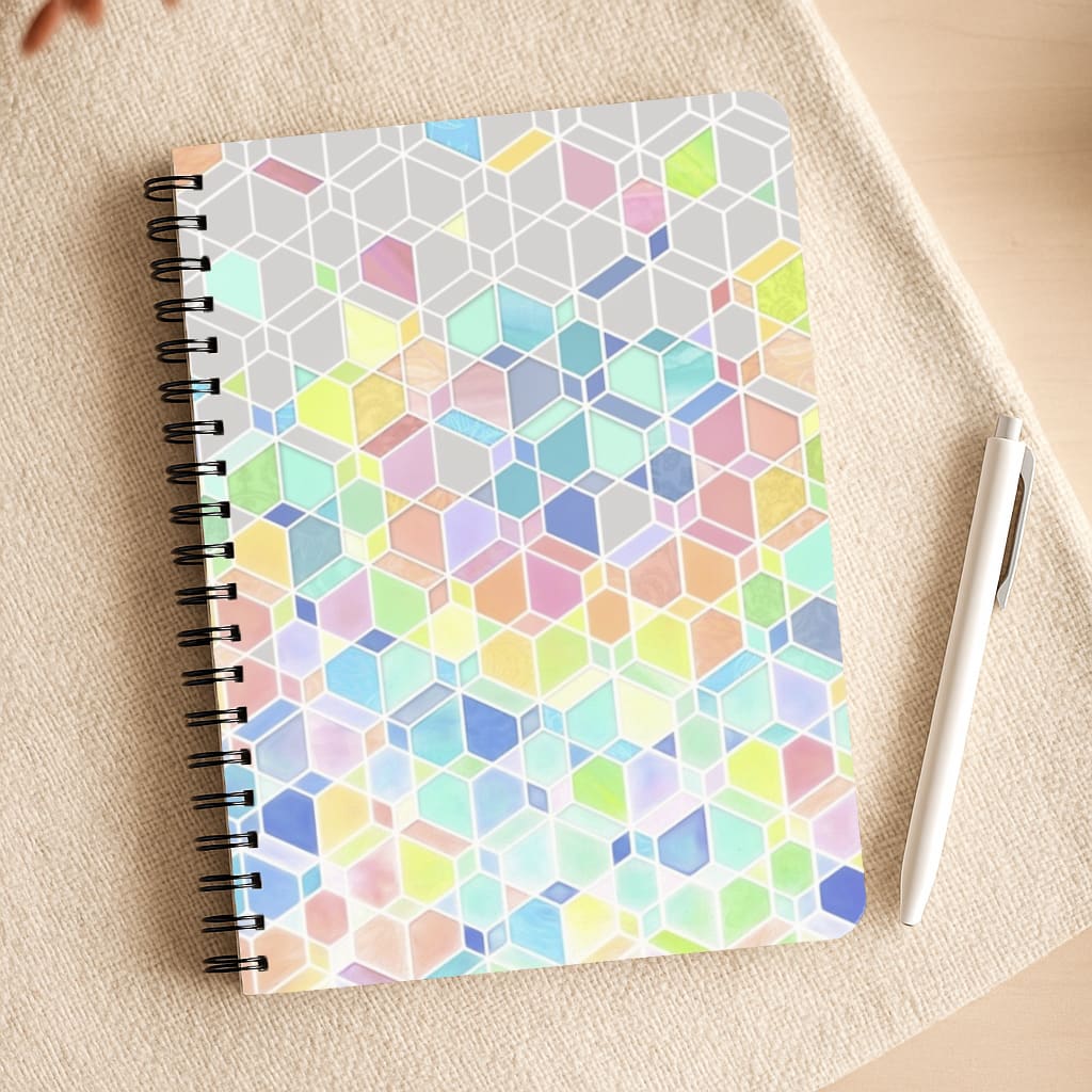 Bright Hexagon Pattern Notepad