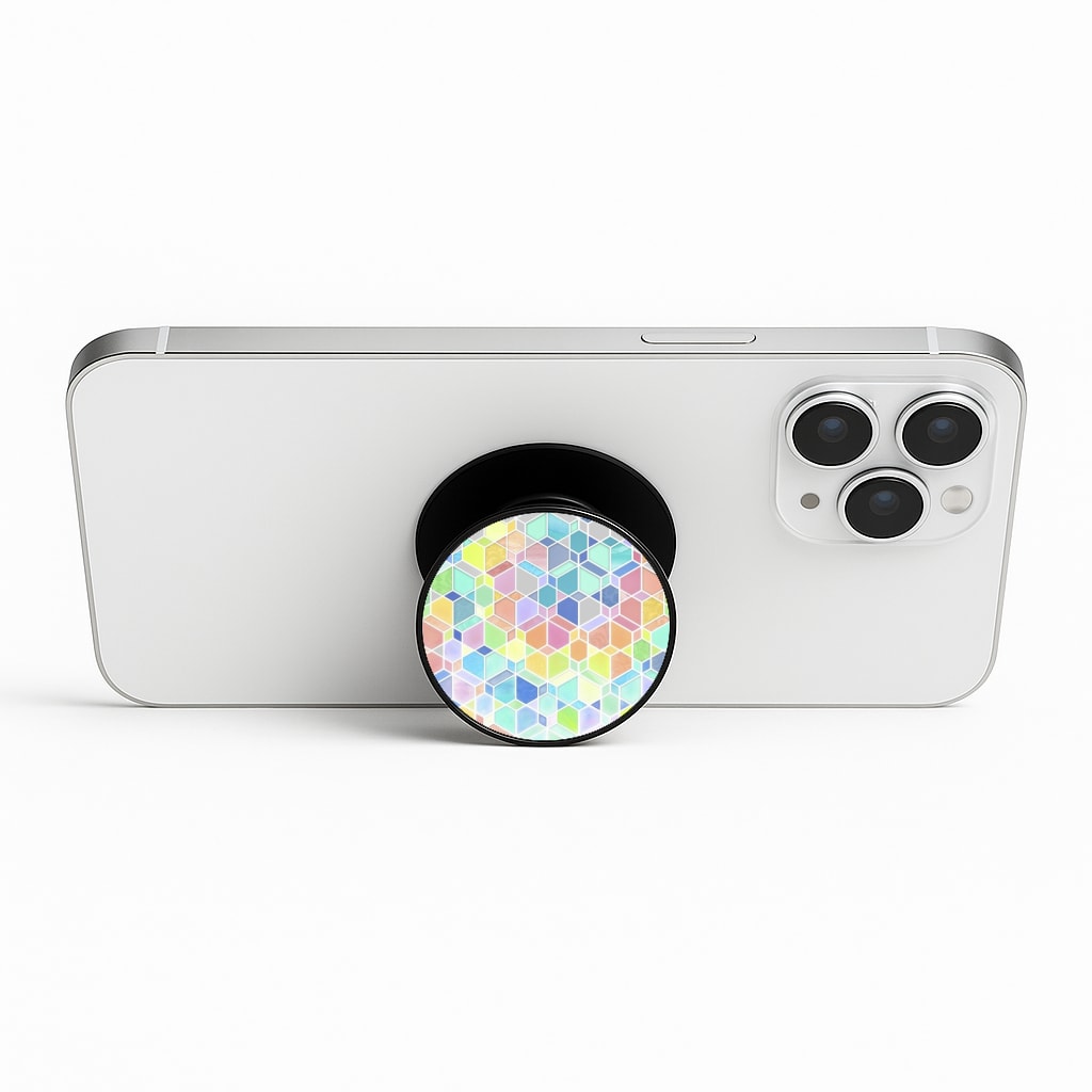Bright Hexagon Pattern Phone Stand