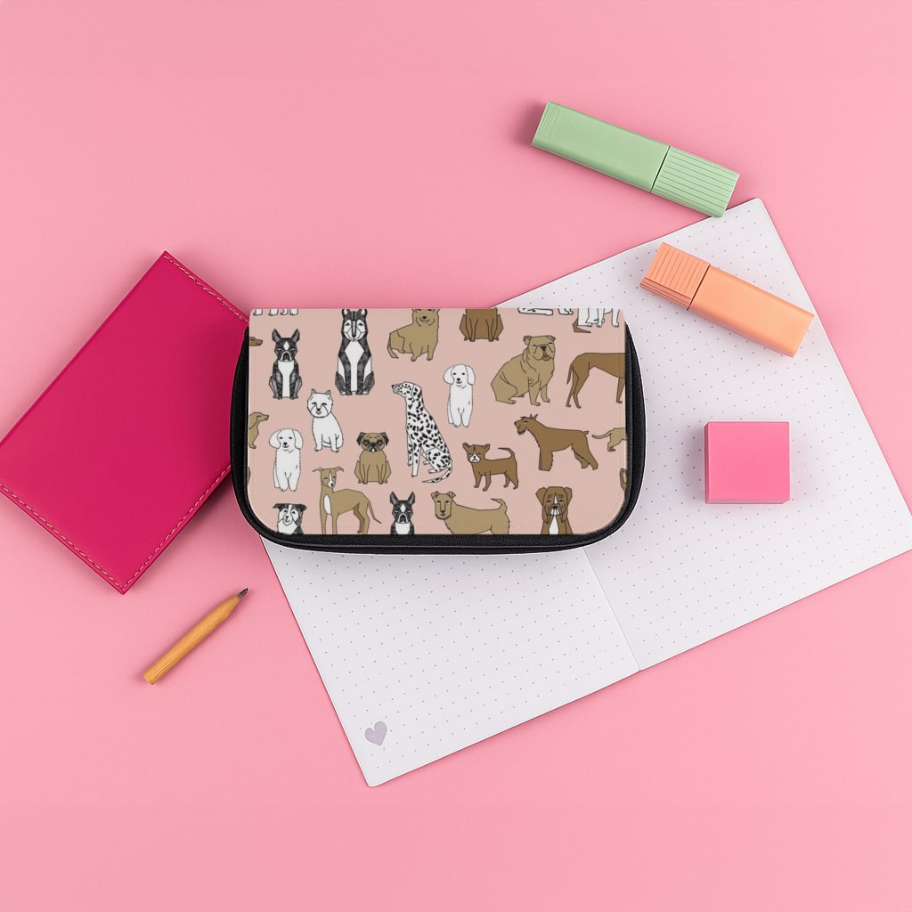 Dog Breeds - Animal Pattern Pencil Case