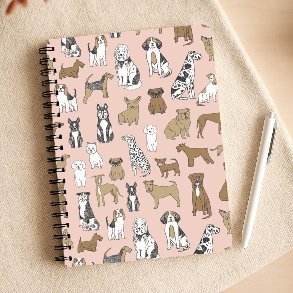 Dog Breeds - Animal Pattern Notepad