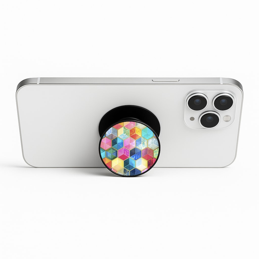 Colourful Honeycomb Pattern Phone Stand