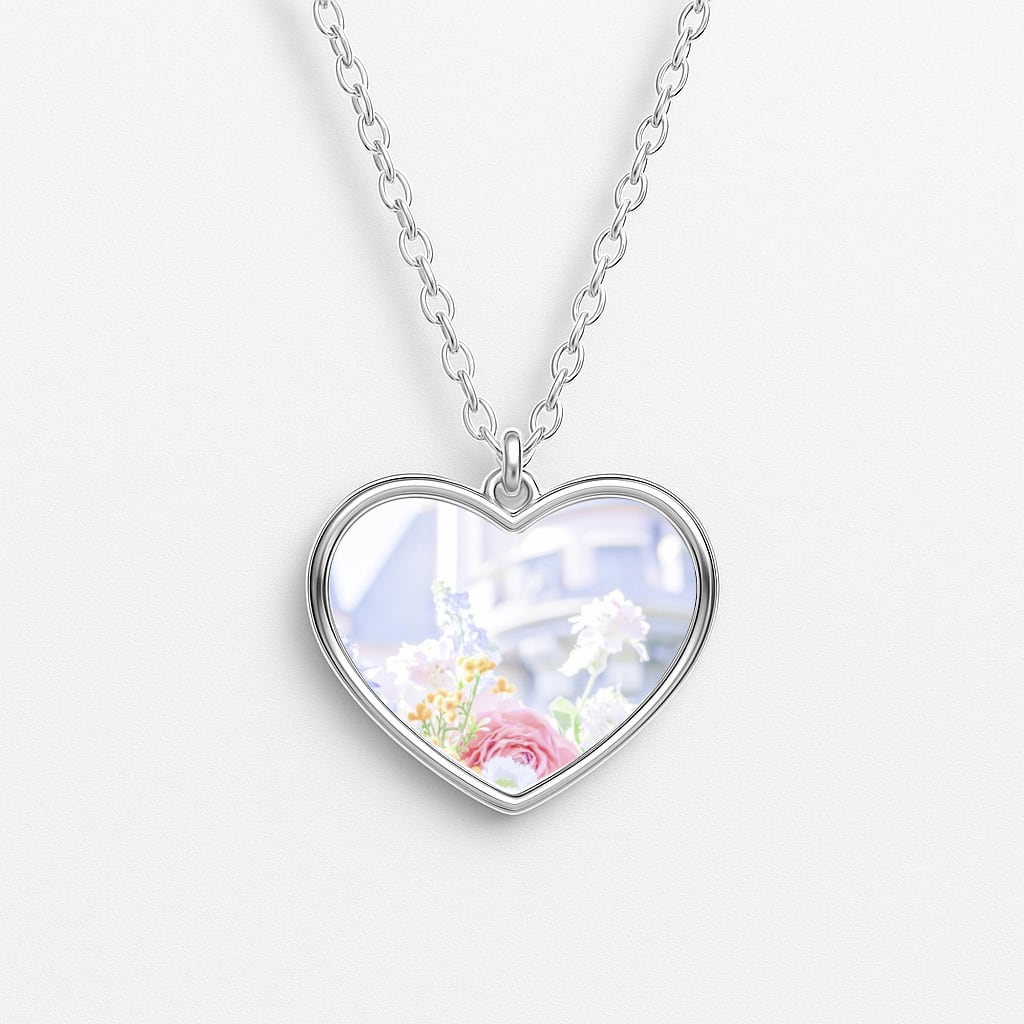 Springtime Disney Heart Necklace