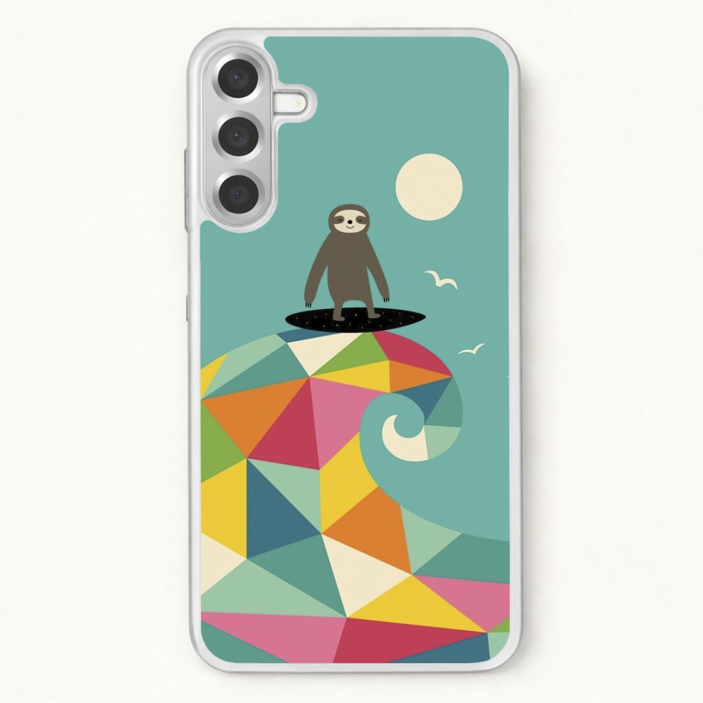 Surfing Sloth Phone Case for Galaxy A37