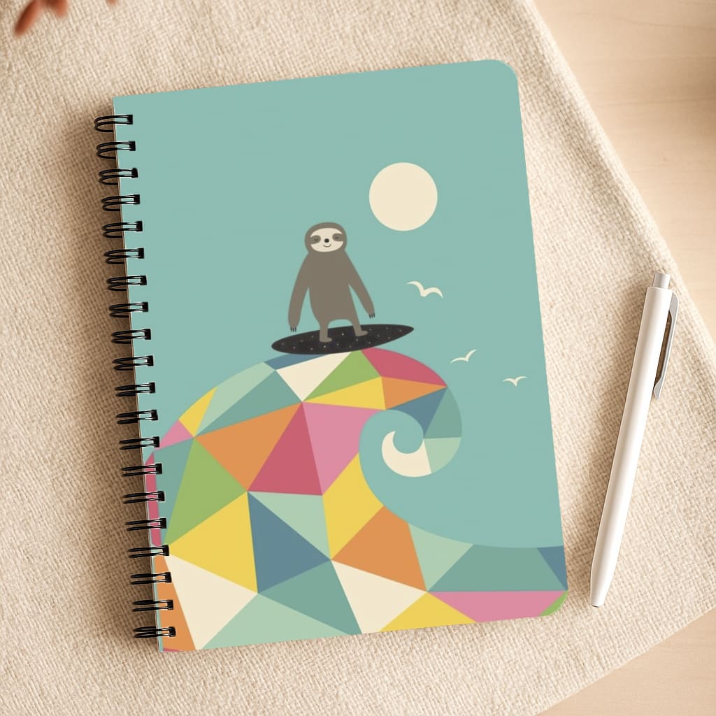 Surfing Sloth Notepad