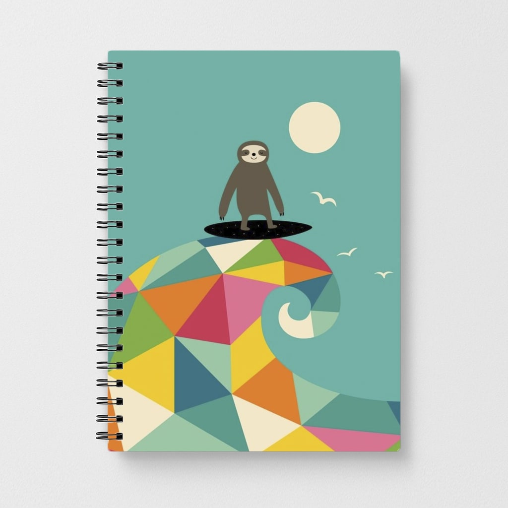Surfing Sloth Notebook