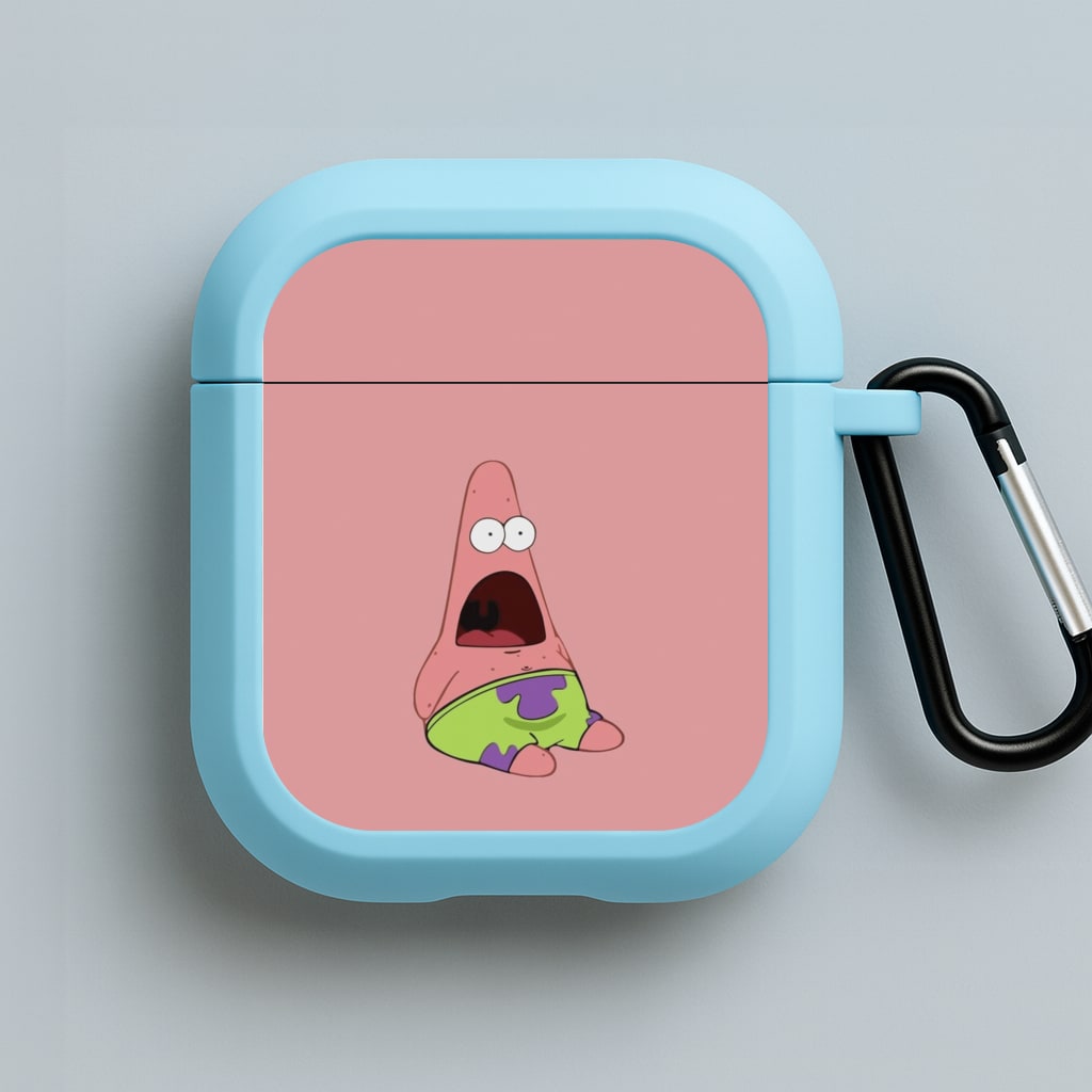 Surprised Patrick Blue AirPods Case