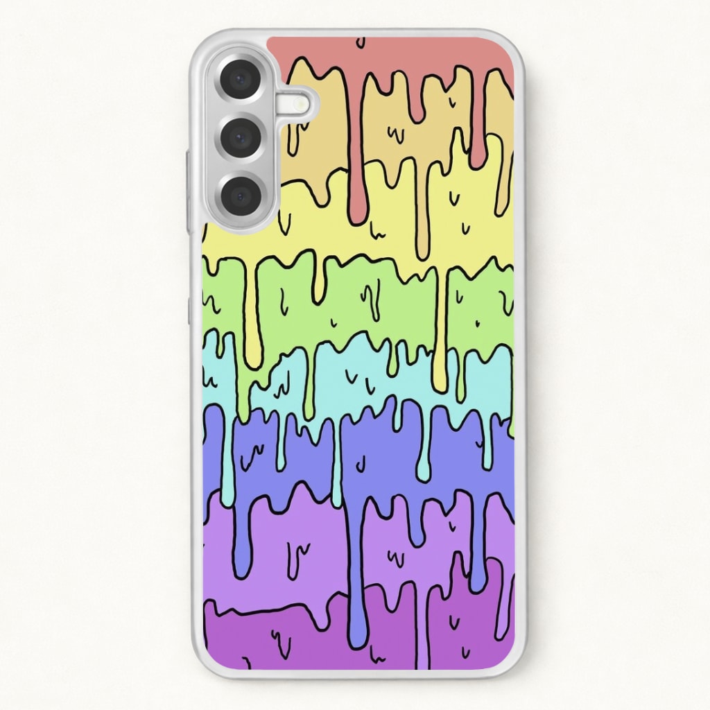 Dripping Rainbow Phone Case for Galaxy A57
