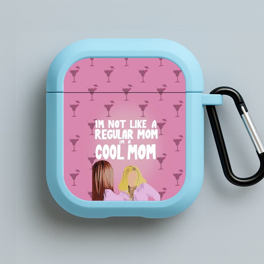 I'm A Cool Mom Blue AirPods Case