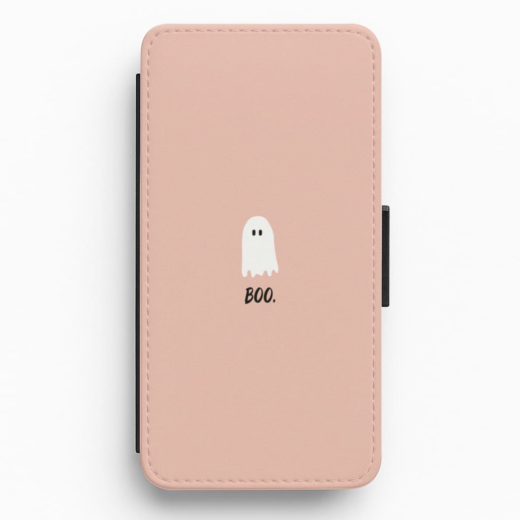 Boo - Ghost Halloween Flip / Wallet Phone Case