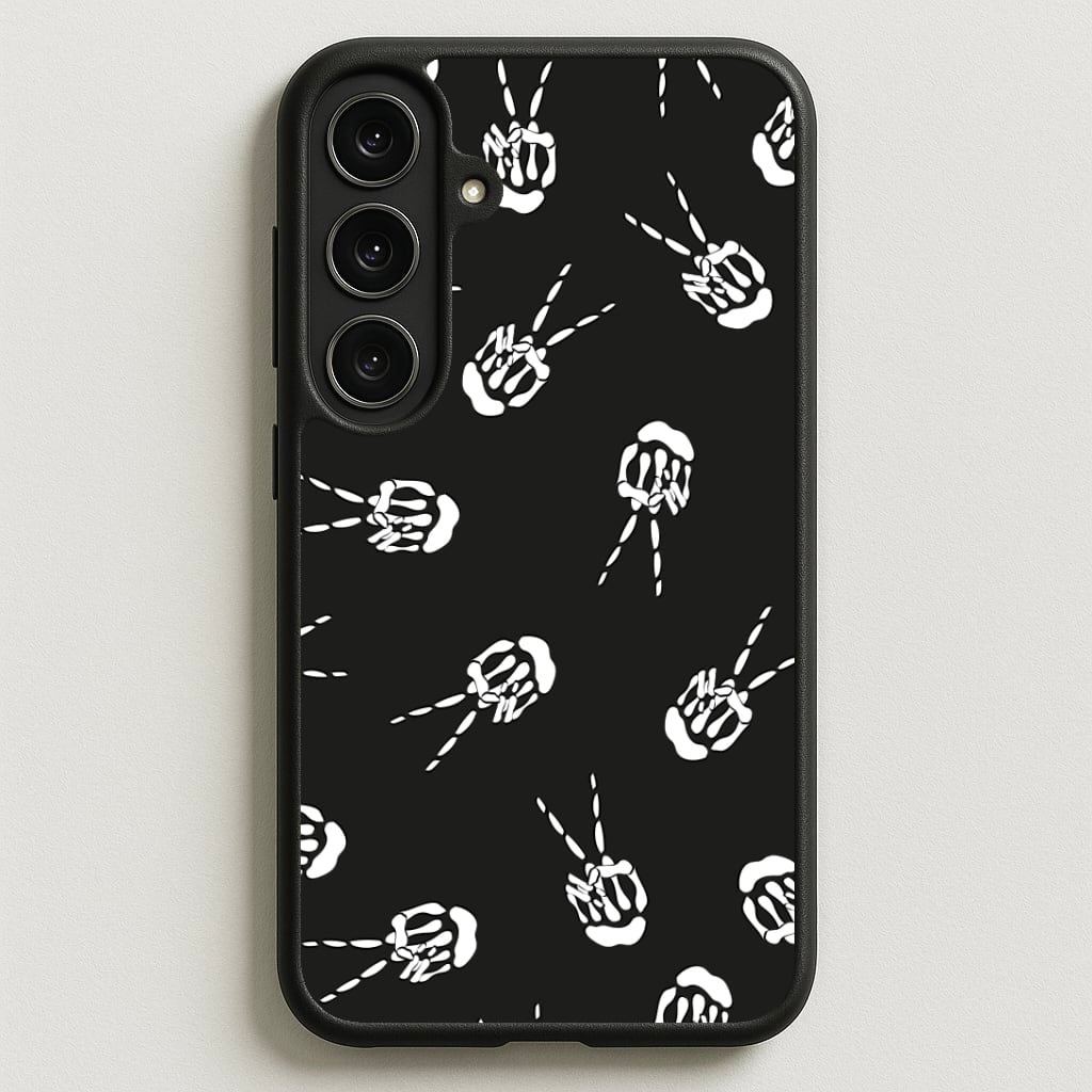 Skeleton Fingers - Halloween Phone Case for Galaxy S25FE