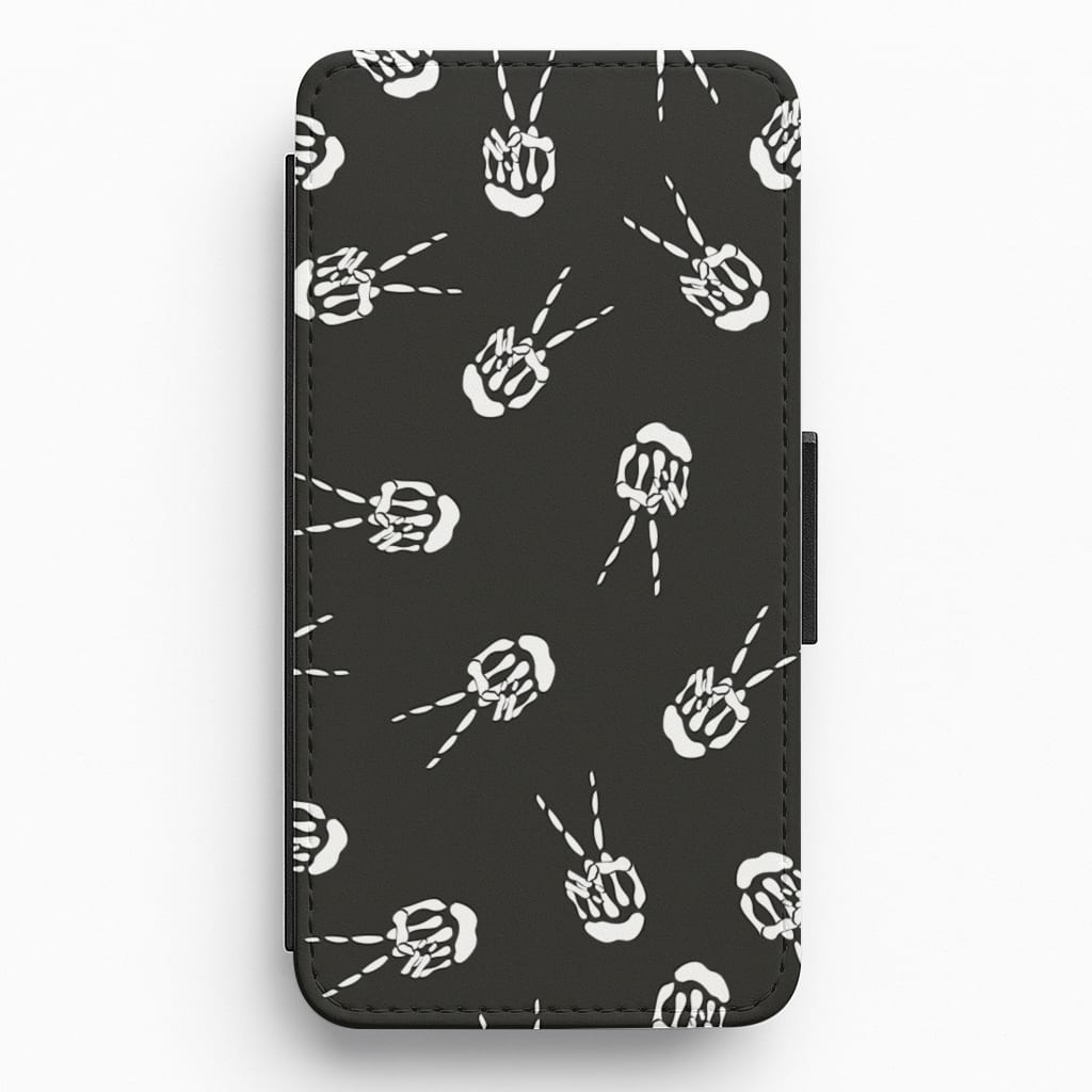 Skeleton Fingers - Halloween Flip / Wallet Phone Case