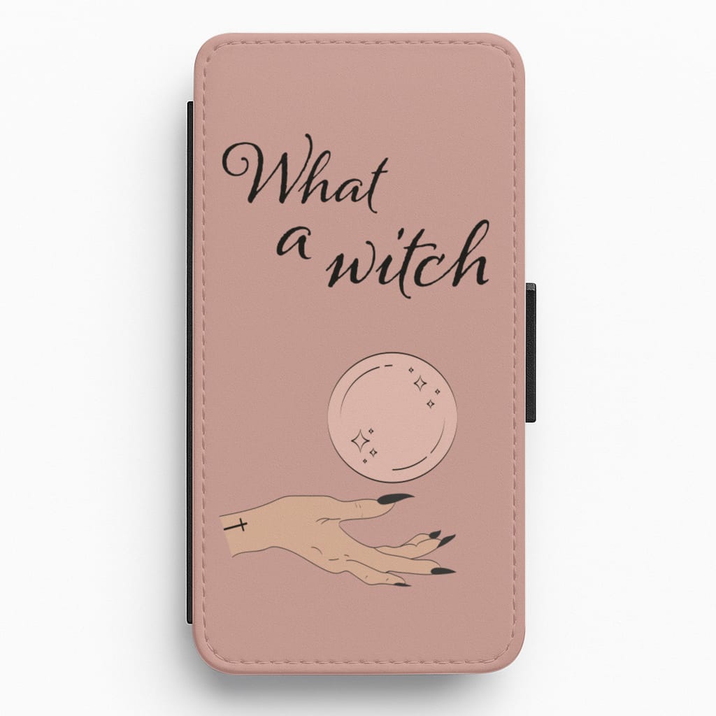 What A Witch - Halloween Flip / Wallet Phone Case