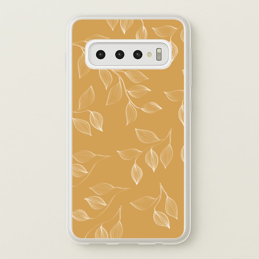 Autumn Leaf Pattern - Patterns Phone Case for Galaxy S10 Plus