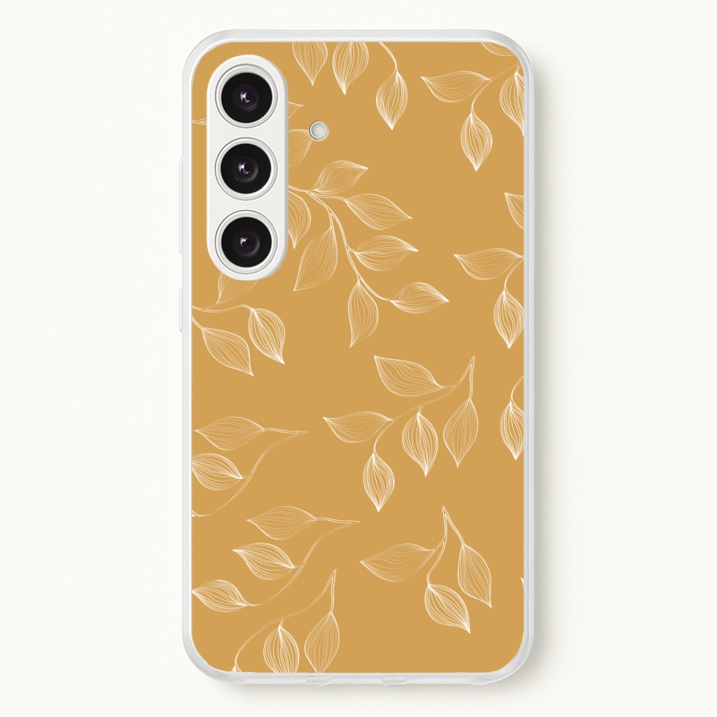 Autumn Leaf Pattern - Patterns Phone Case for Galaxy S24 Plus