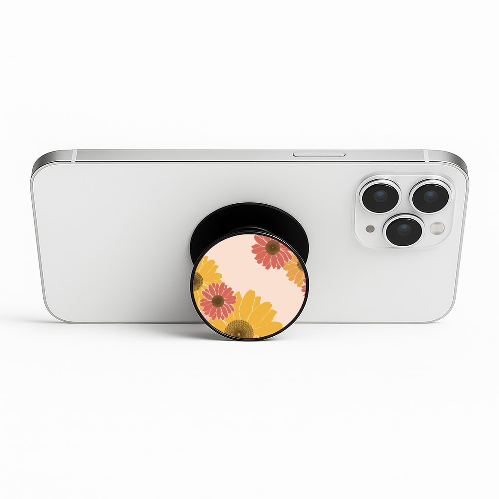 Sunflower Floral Pattern Phone Stand