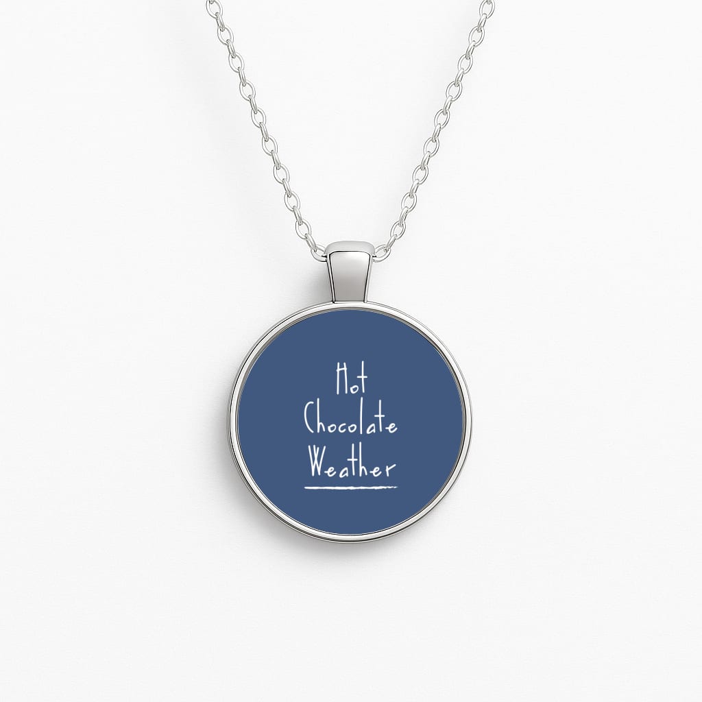 Hot Chocolate Weather Circle Necklace