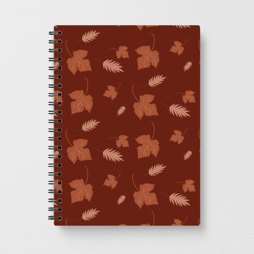 Autumn Leaf Patterns Notebook