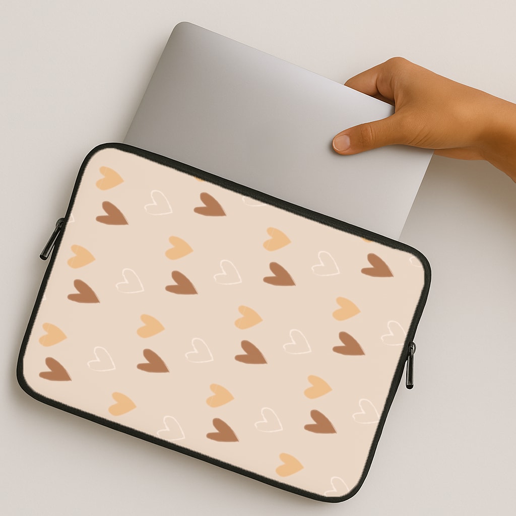Cute Love Heart Pattern MacBook Case