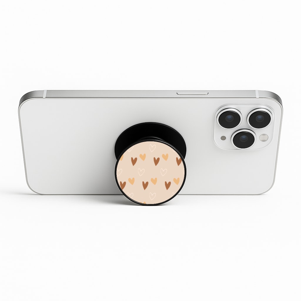 Cute Love Heart Pattern Phone Stand