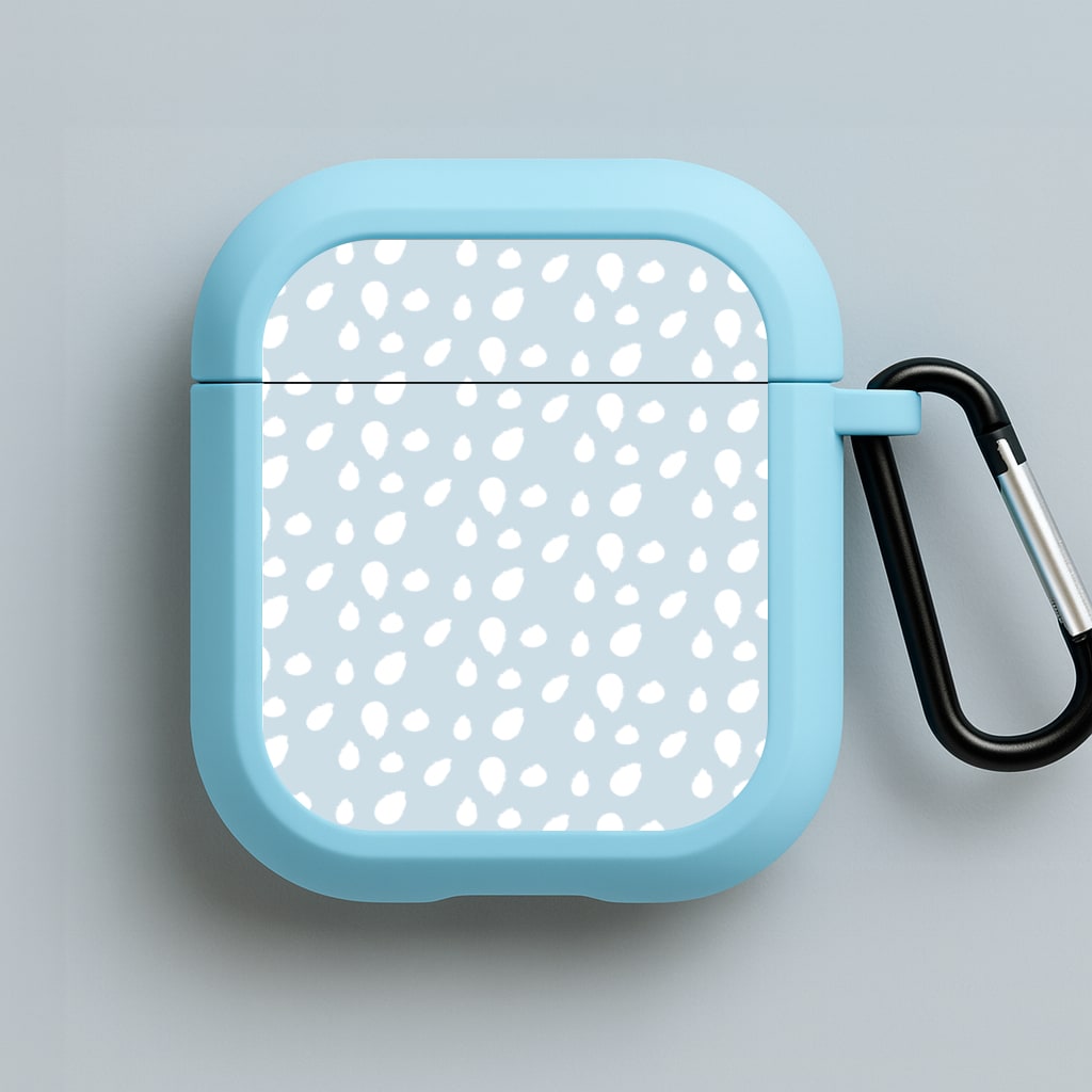 Pastel Blue Dots Blue AirPods Case