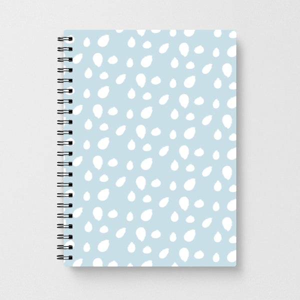 Pastel Blue Dots Notebook