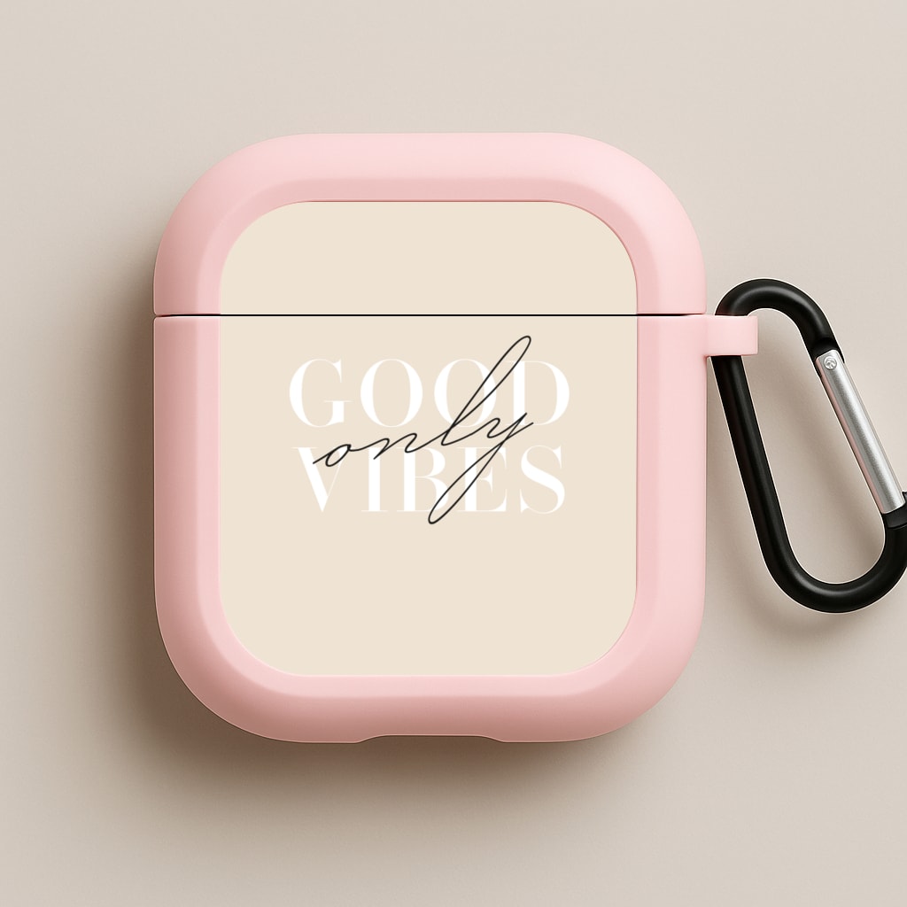 Good Vibes Only Pink AirPods Case