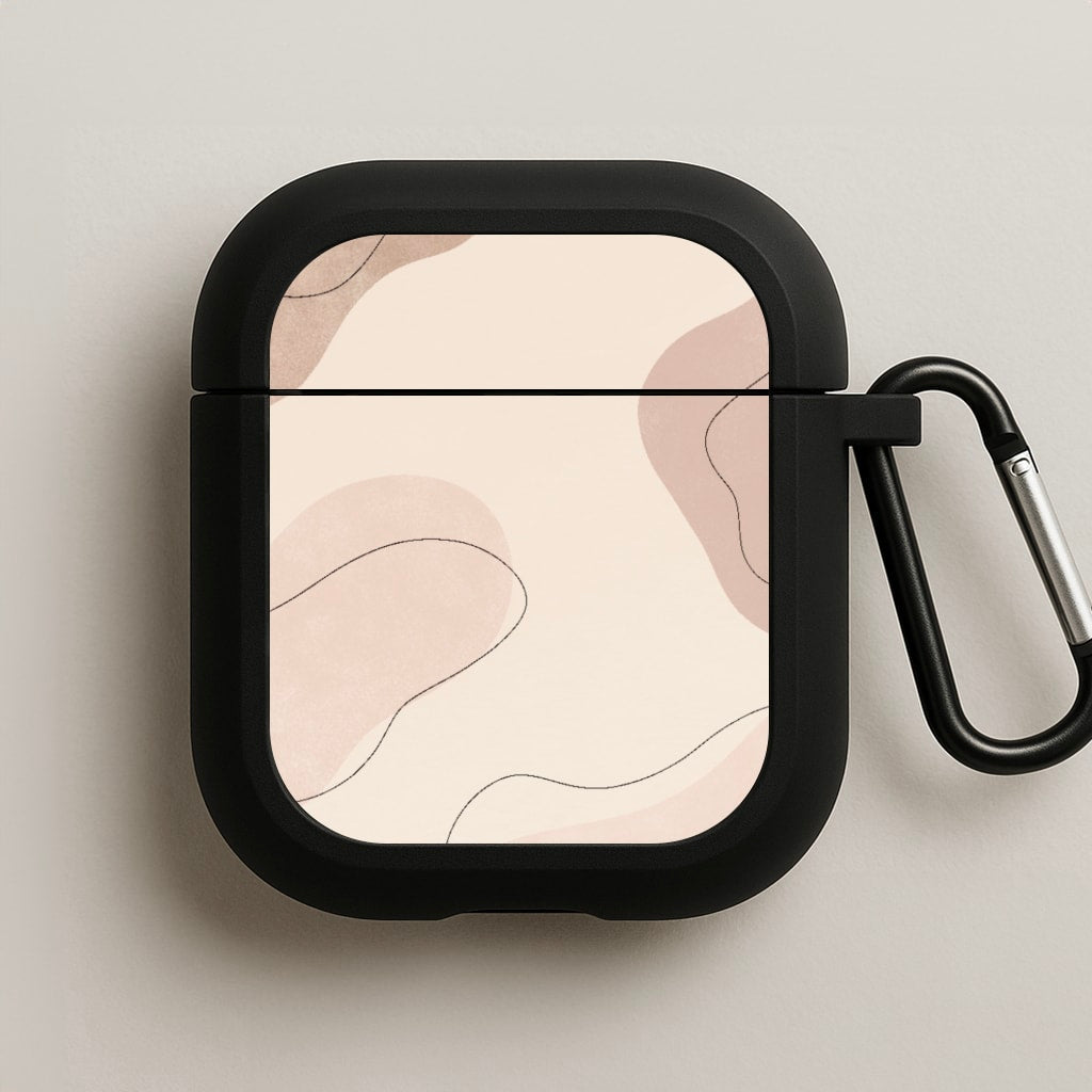 Abstract Beige AirPods Case