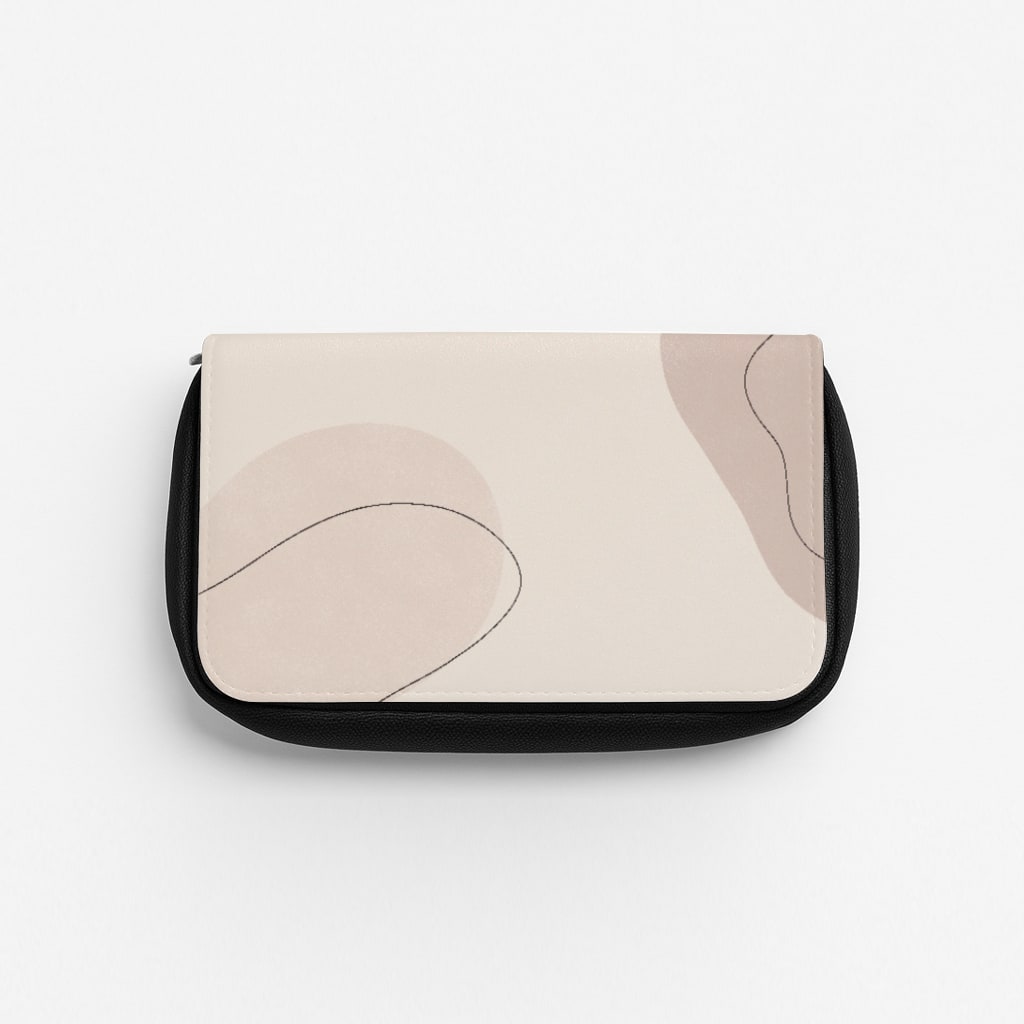 Abstract Beige Pencil Case