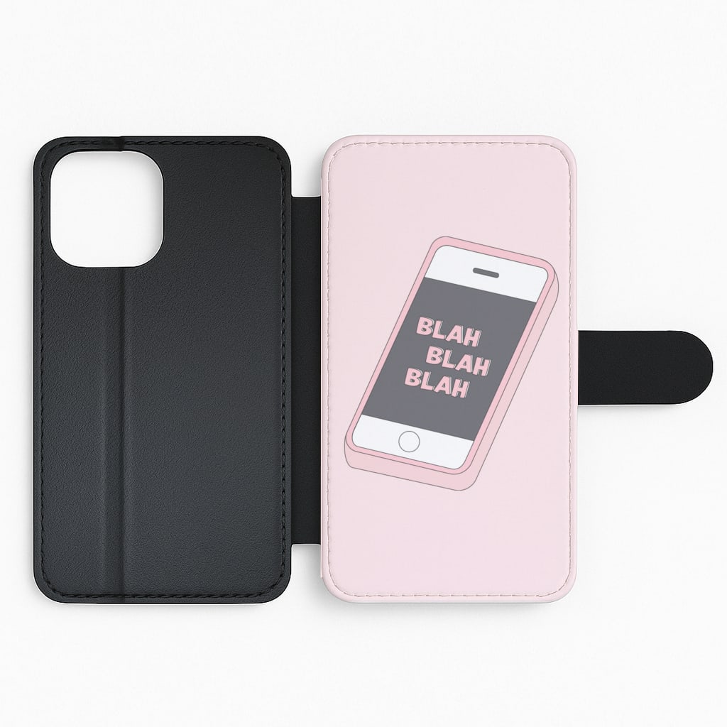 Blah Blah Blah Flip Phone Case