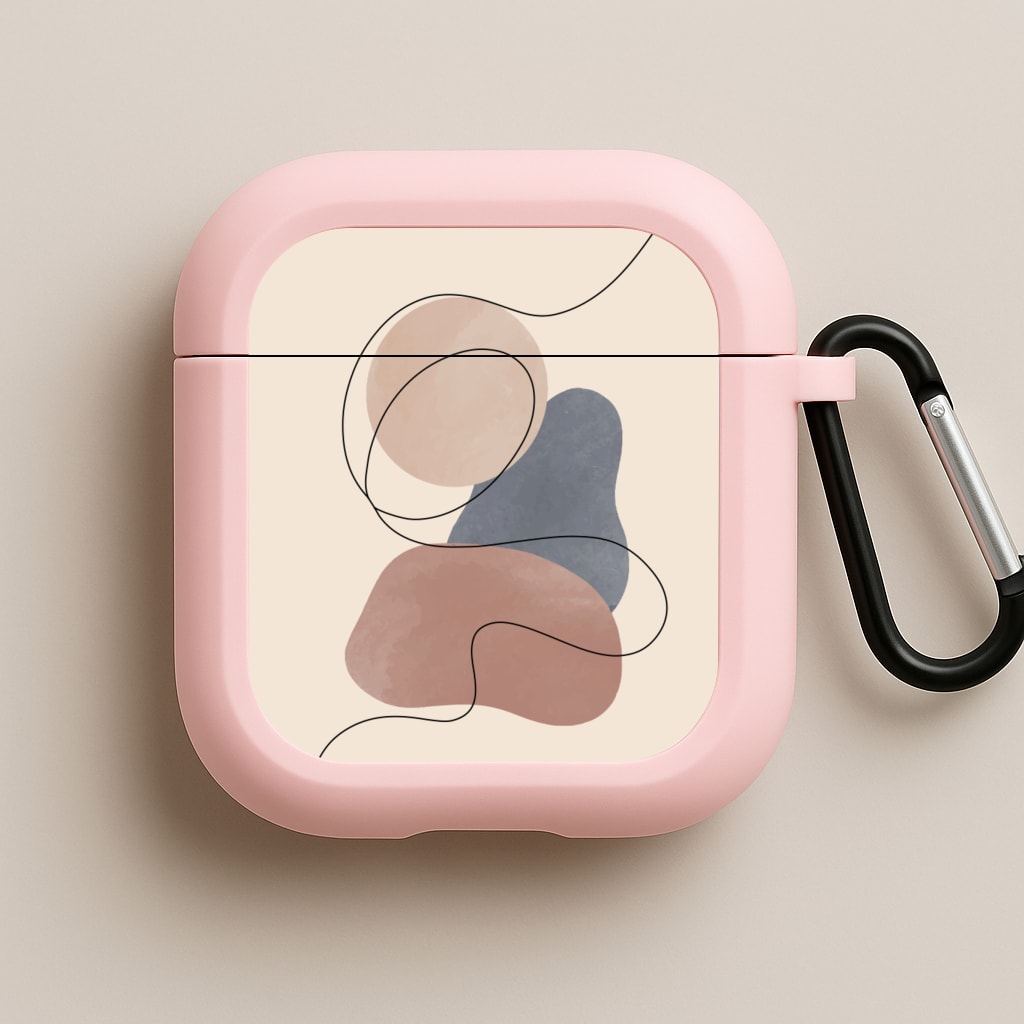 Abstract Pattern XIII Pink AirPods Case