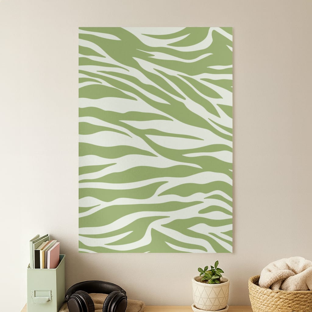Abstract Green Print Poster