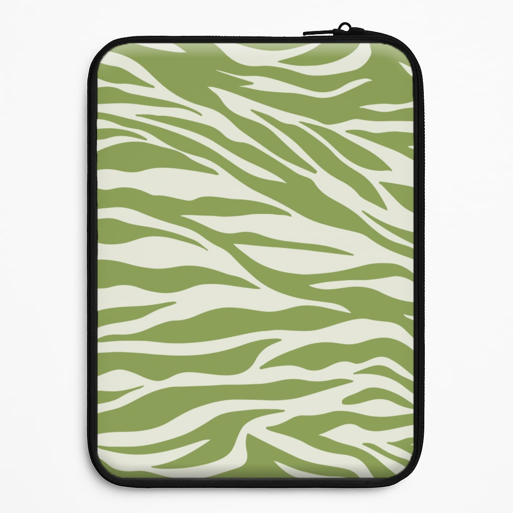Abstract Green Print Laptop Sleeve