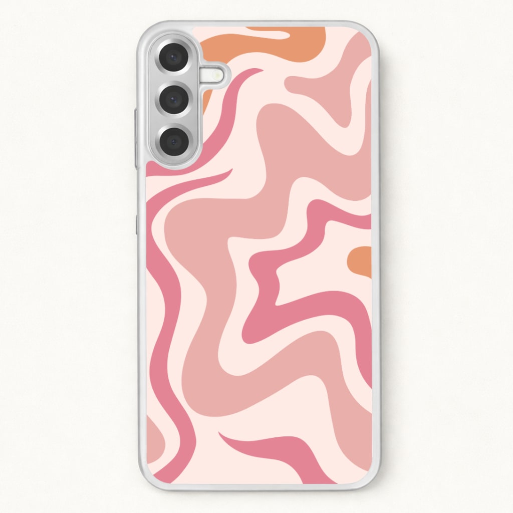 Pink Waves Phone Case for Galaxy A37