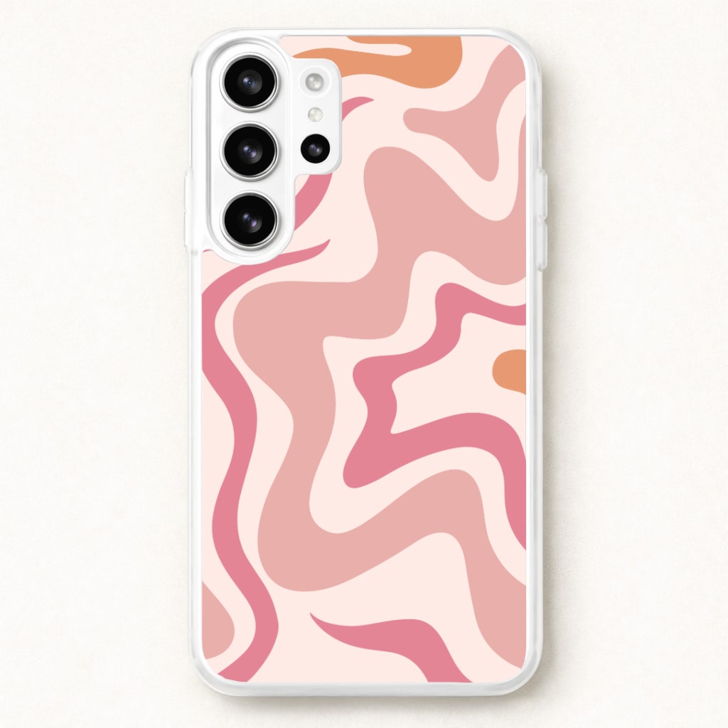 Pink Waves Phone Case for Galaxy S26 Ultra