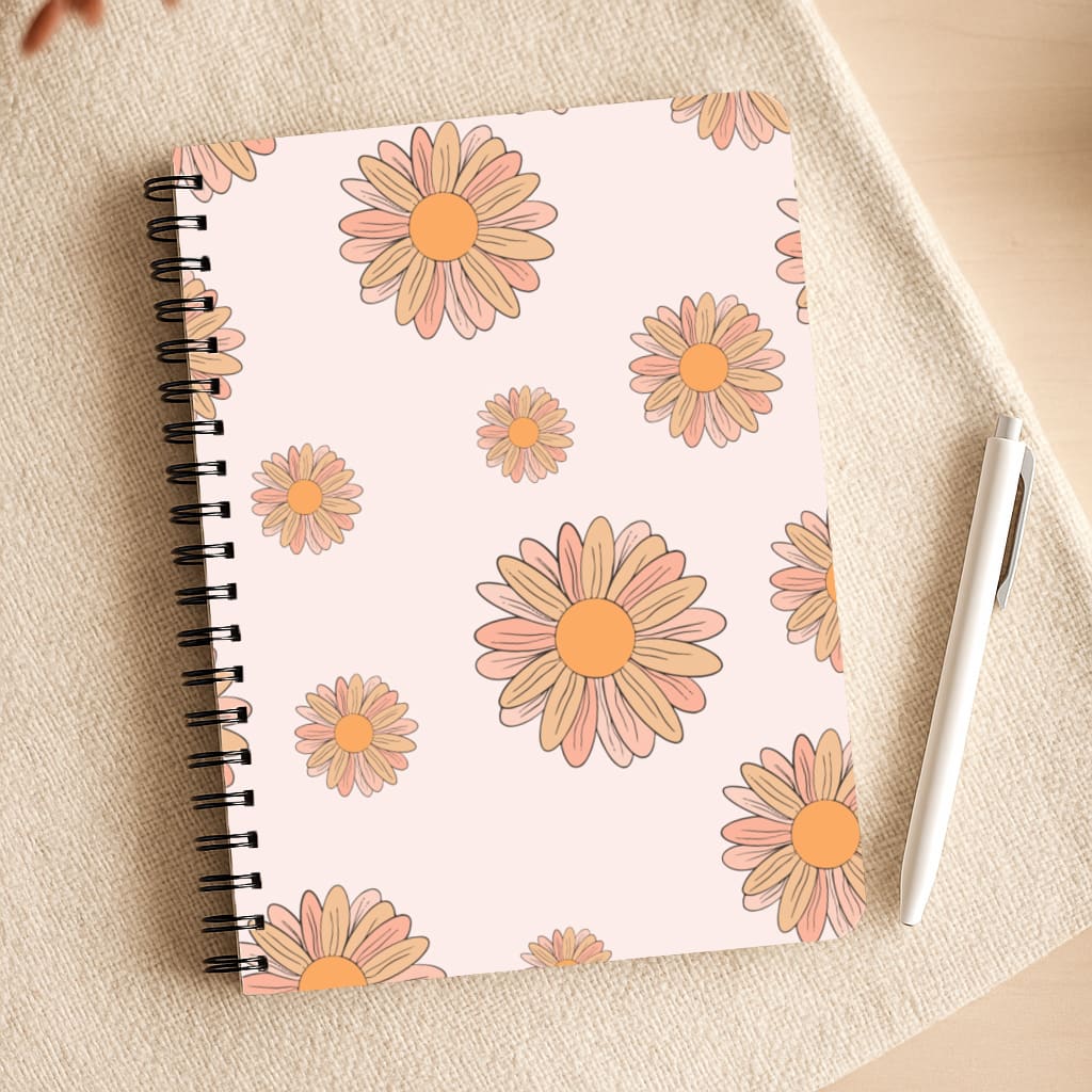 Peach Daisy Notepad