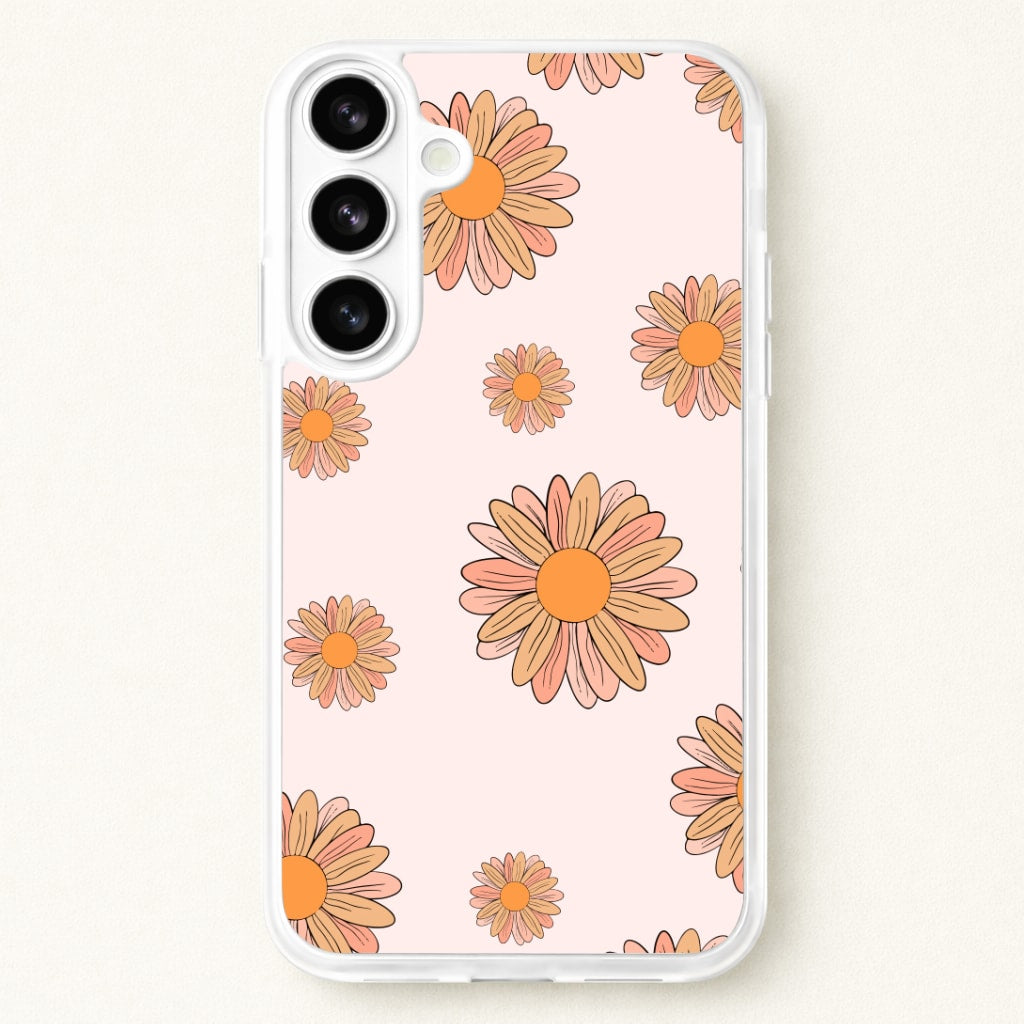 Peach Daisy Phone Case for Galaxy S26